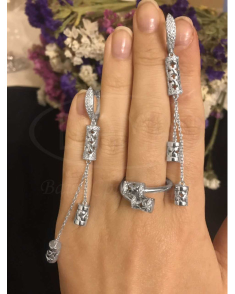 Срібні сережки