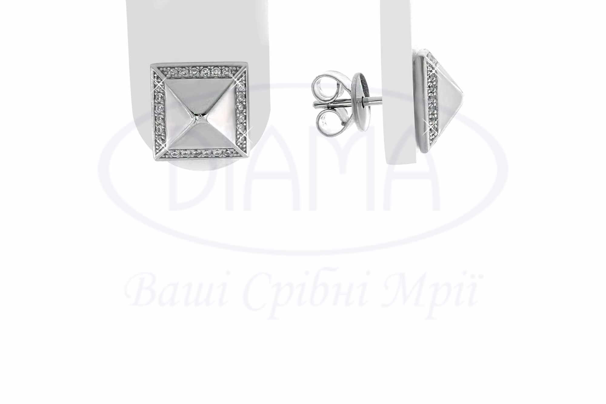 Сережки срібні
