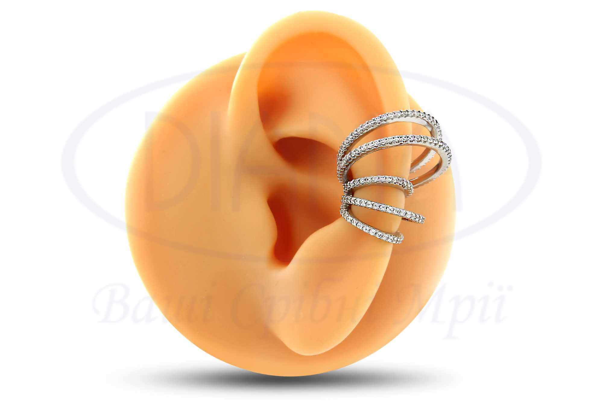 Сережка срібна