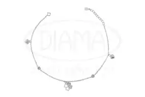 Срібний браслет на ногу