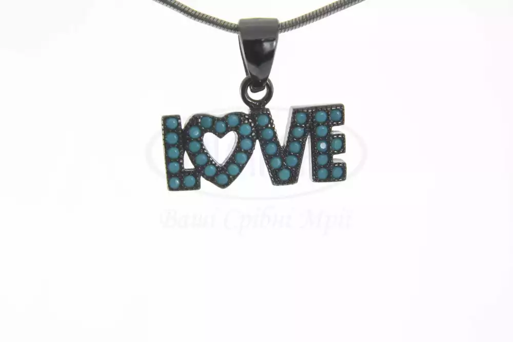 Підвіска срібна "LOVE" фото 1