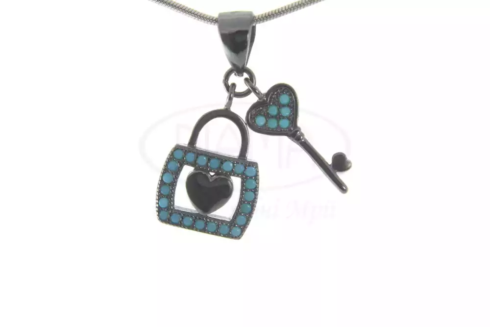 Підвіска срібна з Бірюзою фото 1