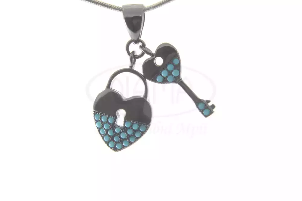Підвіска срібна з Бірюзою фото 1