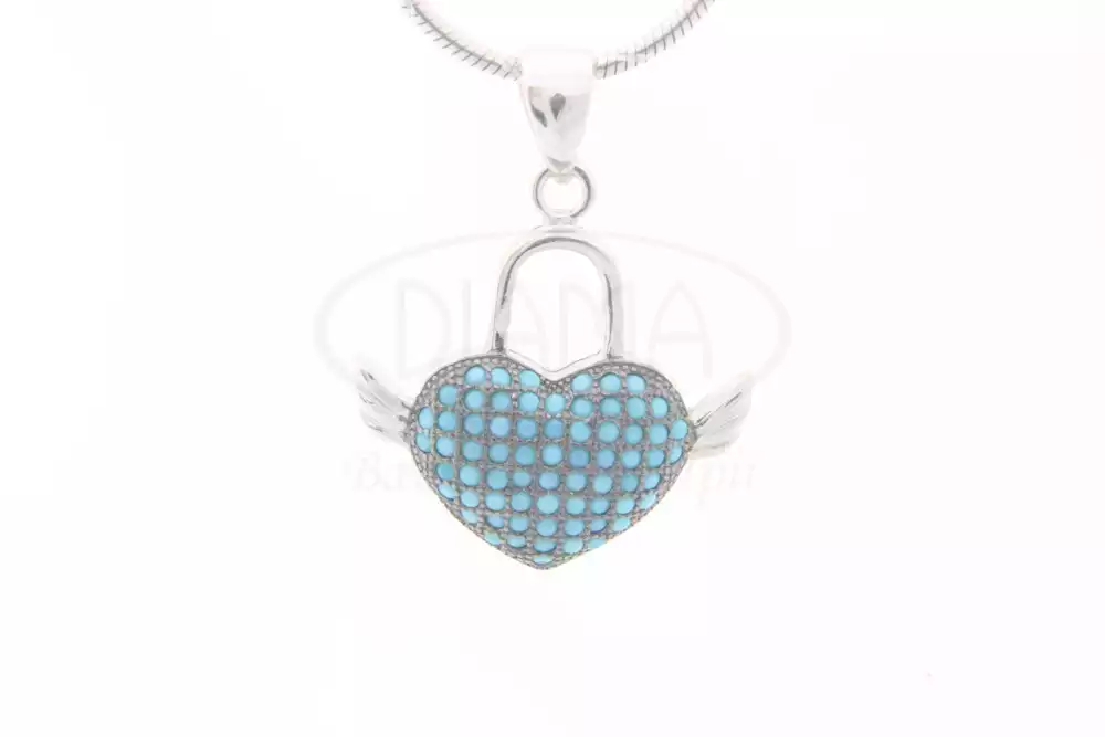 Підвіска срібна з Бірюзою фото 1