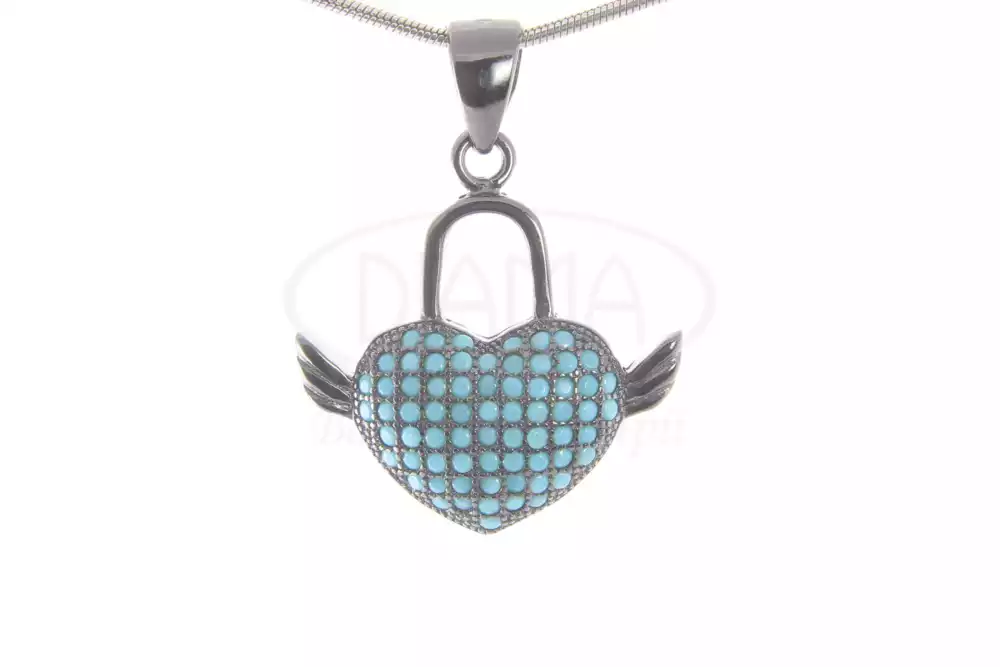 Підвіска срібна з Бірюзою фото 1