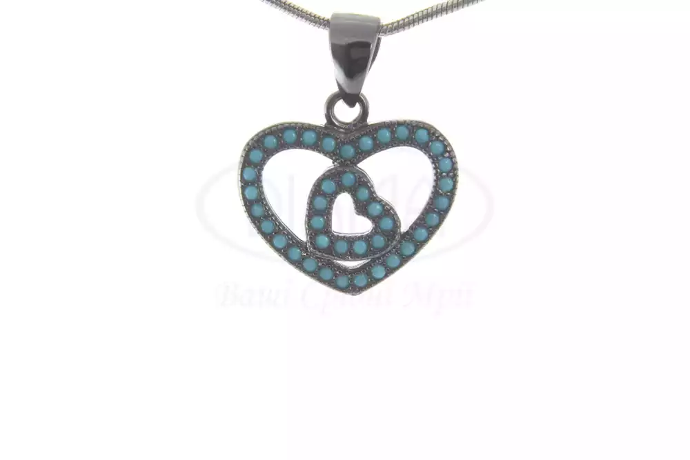Срібна підвіска з Бірюзом фото 1