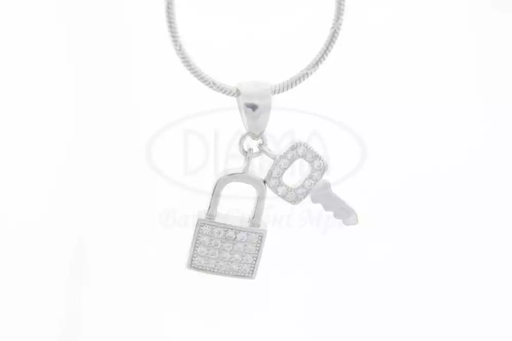 Срібна підвіска з Цирконом фото 1