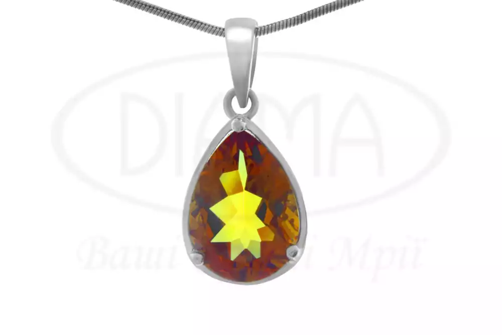 Срібна підвіска з Султанітом фото 1