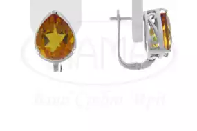 Срібні сережки з Султанітом