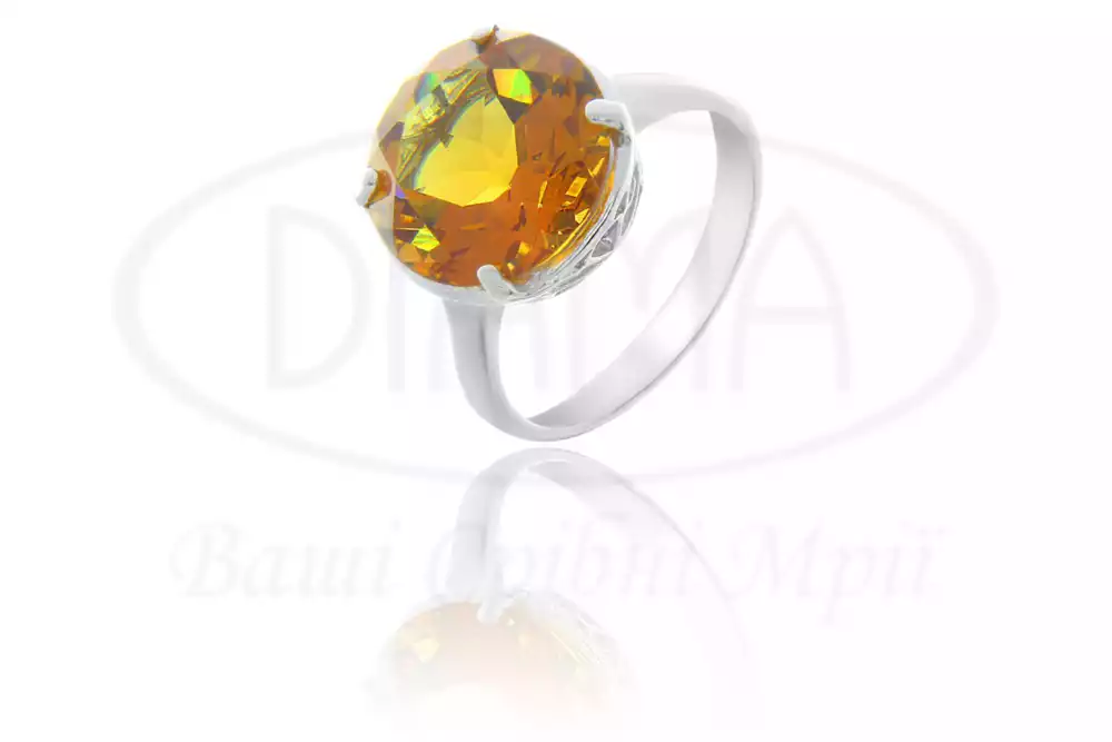 Срібна каблучка з Султанітом фото 1