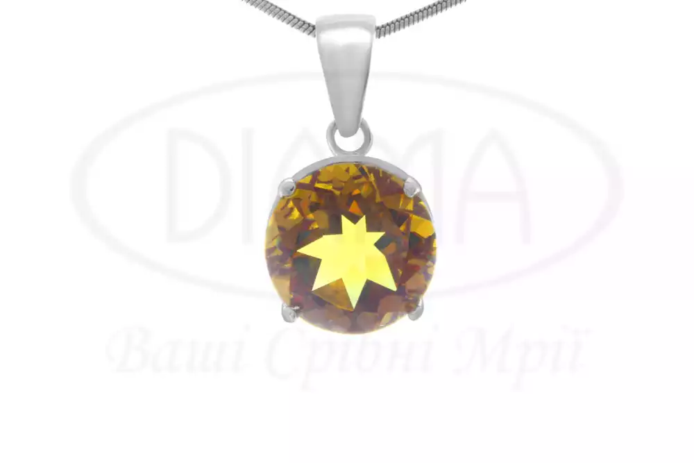 Срібна підвіска з Султанітом фото 1