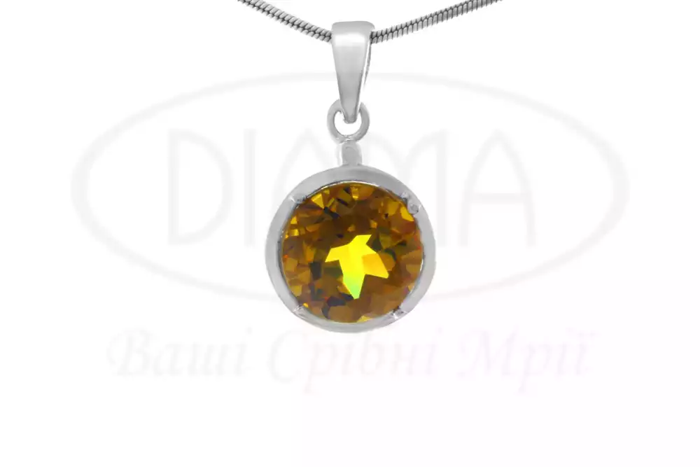 Срібна підвіска з Султанітом фото 1