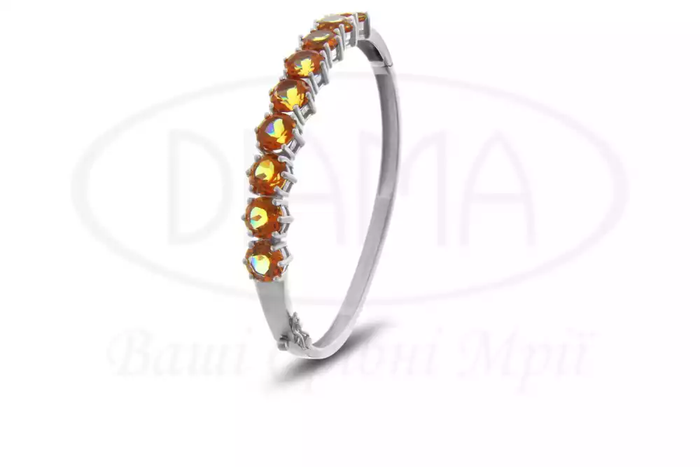 Срібний браслет з Султанітом фото 1