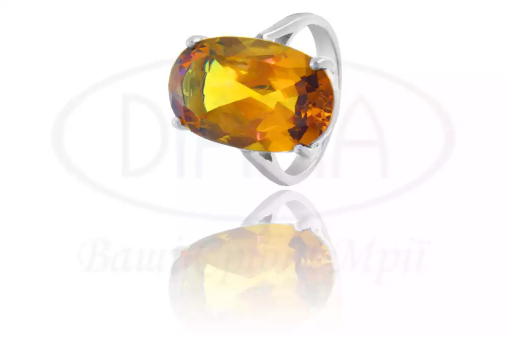 Срібна каблучка з Султанітом фото 1