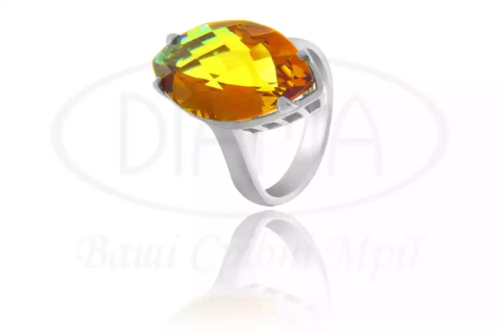 Срібна каблучка з Султанітом фото 1