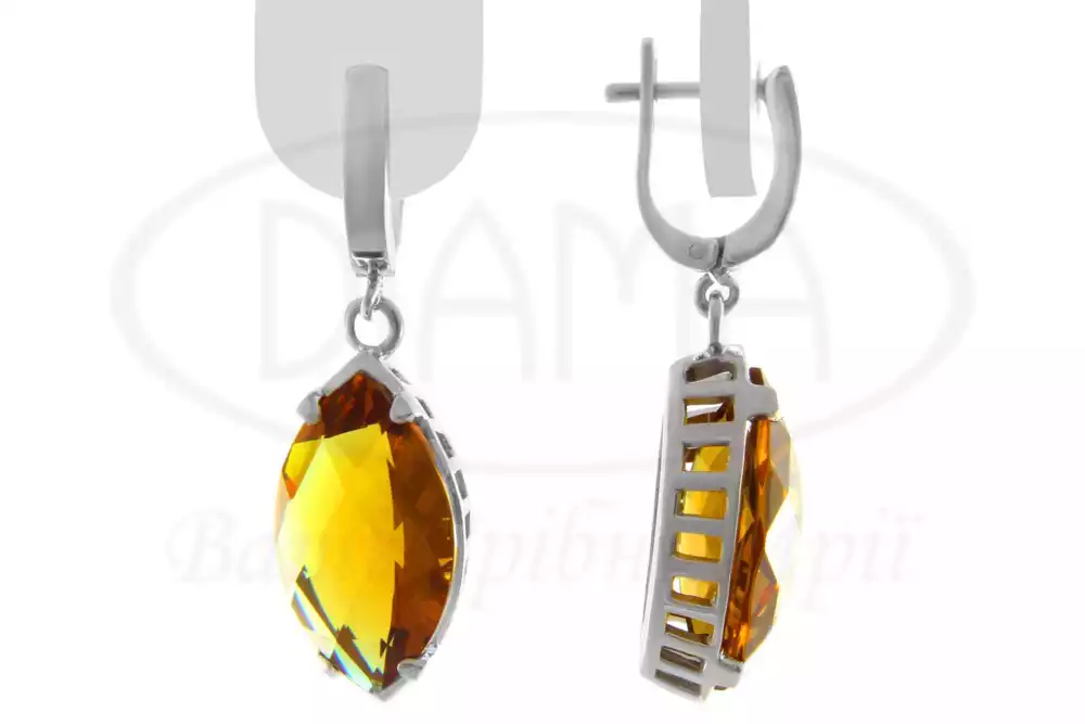 Срібні сережки з Султанітом фото 1