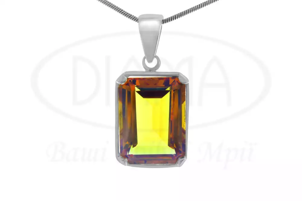 Підвіска срібна з Султанітом фото 1