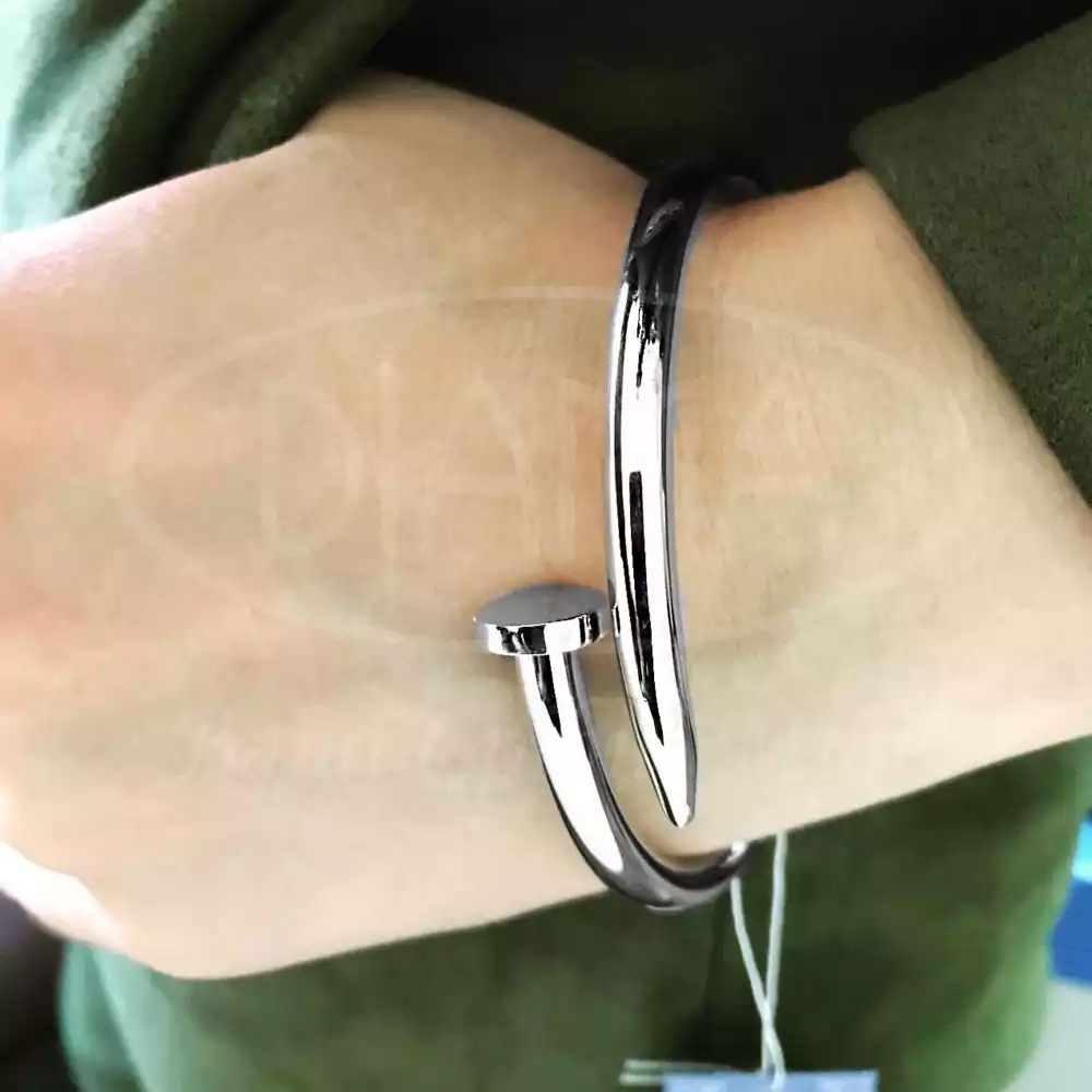 Срібний браслет "Цвях" фото 2