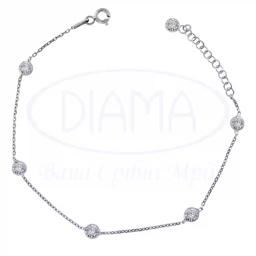 Срібний браслет на руку або на ногу фото 1