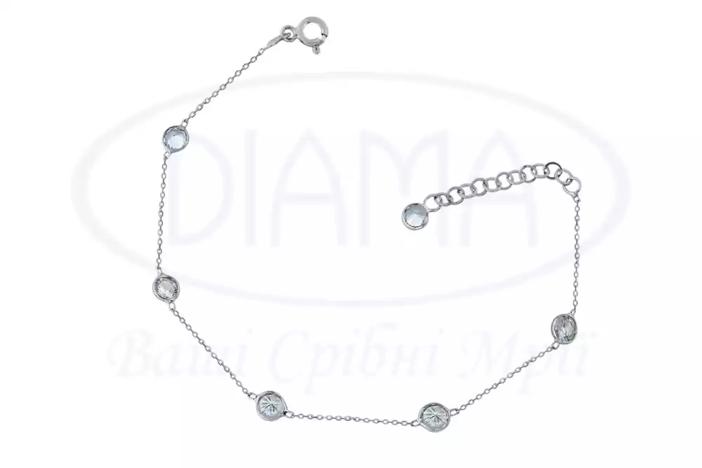 Срібний браслет на руку або на ногу фото 2