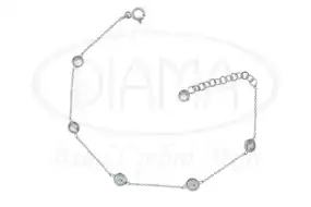 Срібний браслет на руку або на ногу