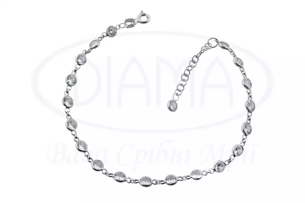 Срібний браслет з Цирконом фото 1