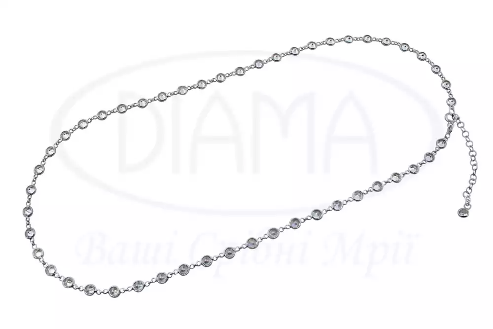 Срібне кольє з Цирконом фото 3