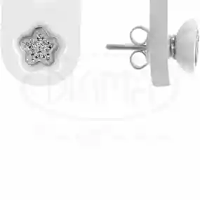 Сережки срібні з Керамікою та Цирконом