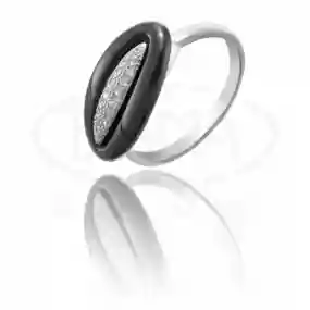 Срібна каблучка з Керамікою та Цирконом