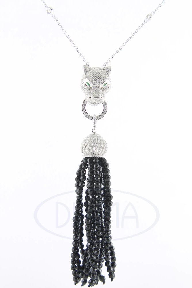 Кольє срібне з Цирконом фото 1