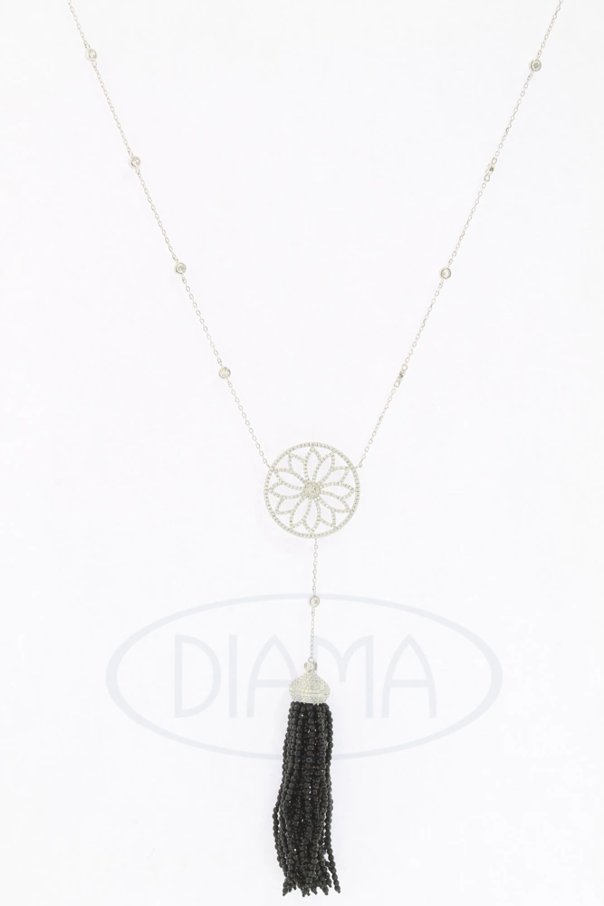 Кольє срібне з Цирконом фото 1