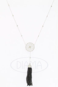 Кольє срібне з Цирконом