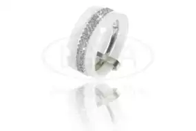 Керамічна каблучка зі сріблом