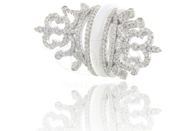 Керамічна каблучка з подвійною короною