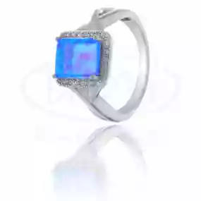 Каблучка срібна з Опалом