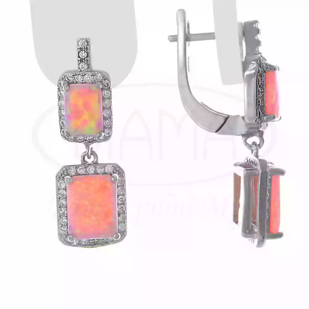 Сережки срібні з Опалом фото 1