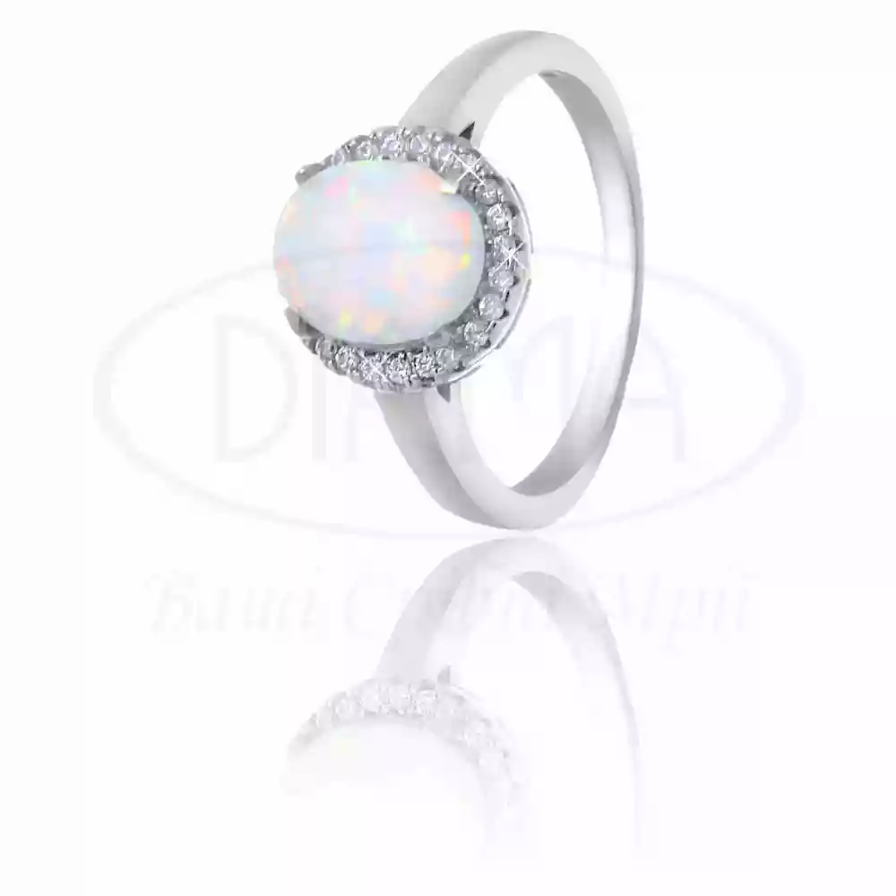 Каблучка срібна з Опалом фото 1