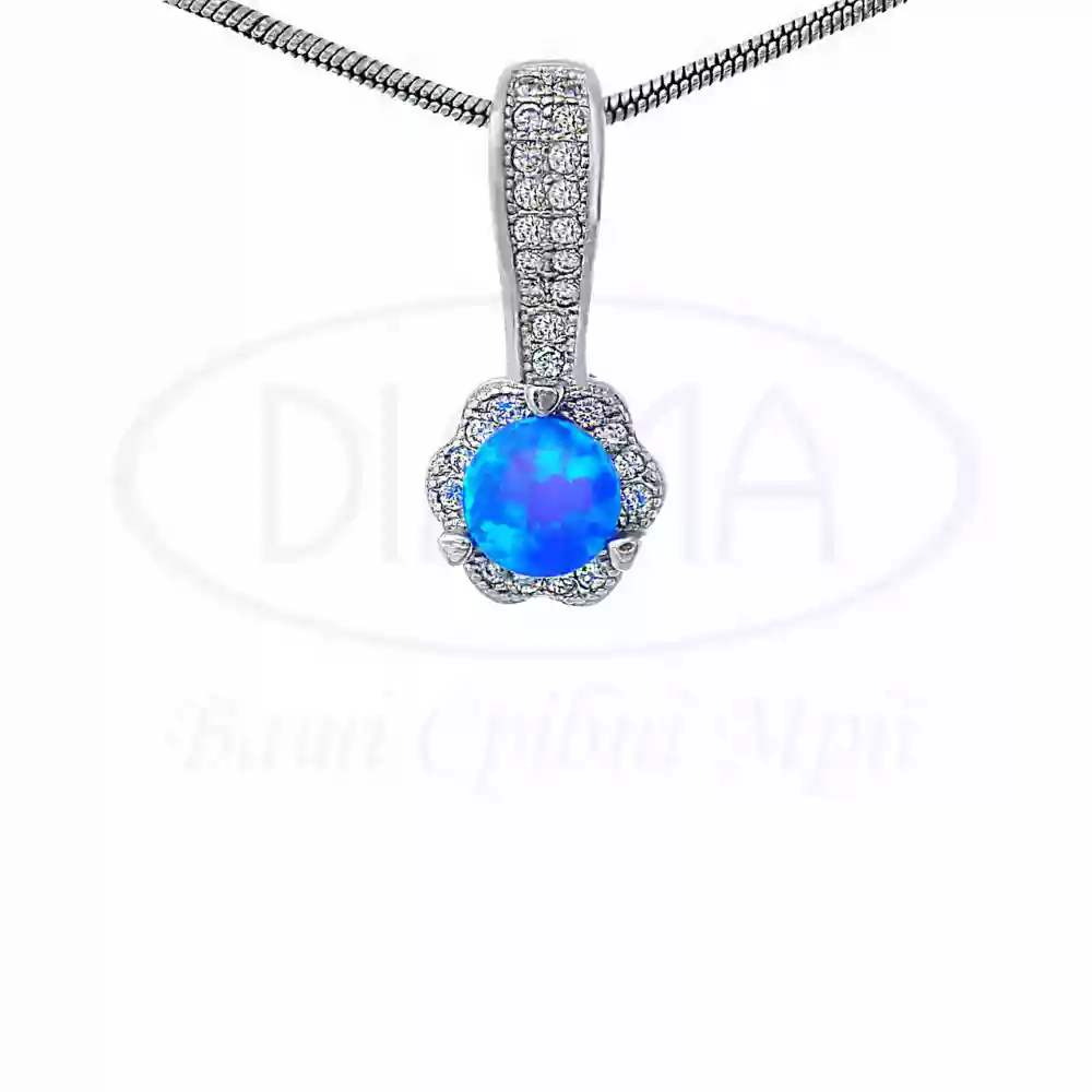 Срібна підвіска з Опалом фото 1