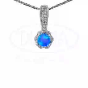 Срібна підвіска з Опалом