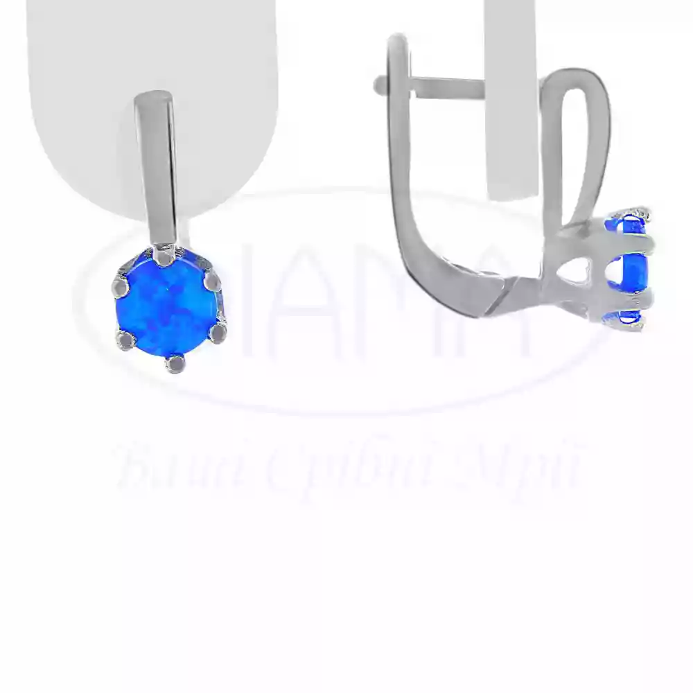 Срібні сережки з Опалом фото 1