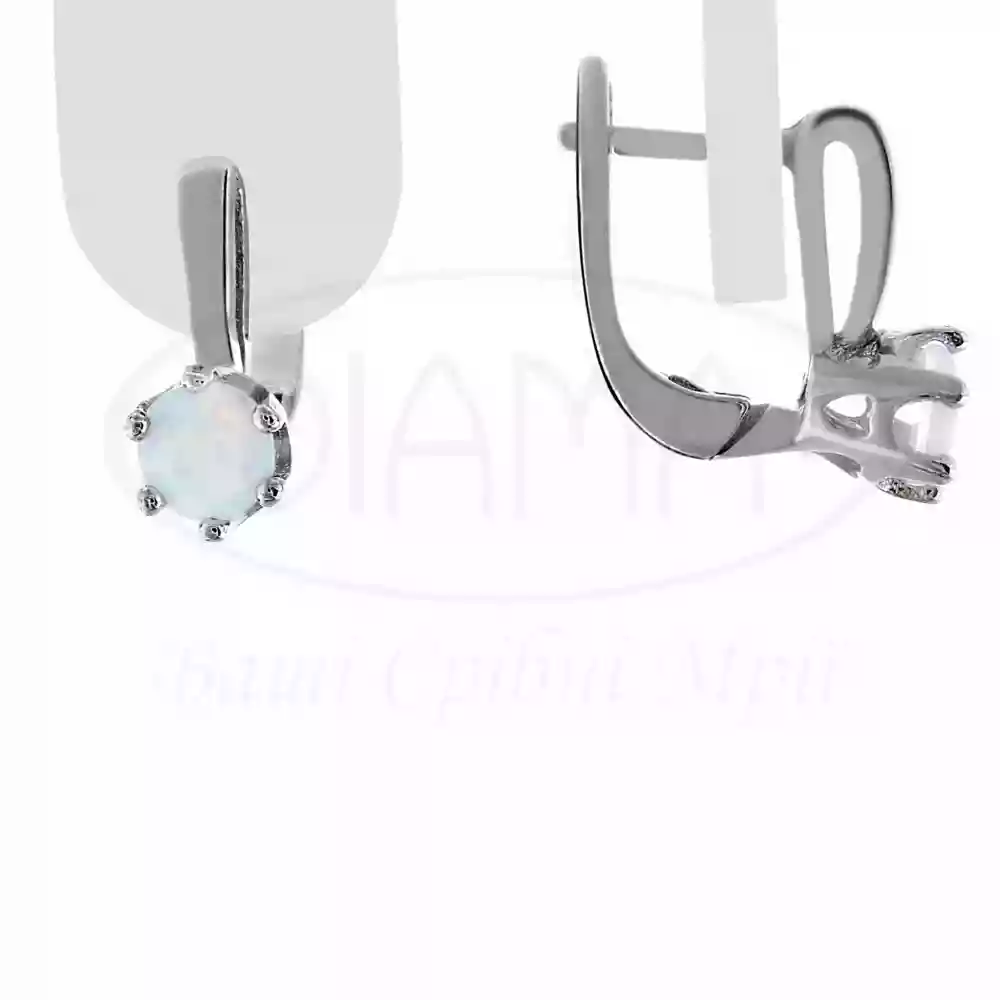 Срібні сережки з Опалом фото 1