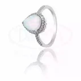 Срібна каблучка з Опалом