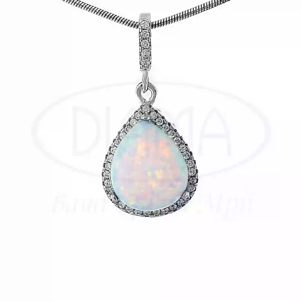 Срібна підвіска з Опалом фото 1