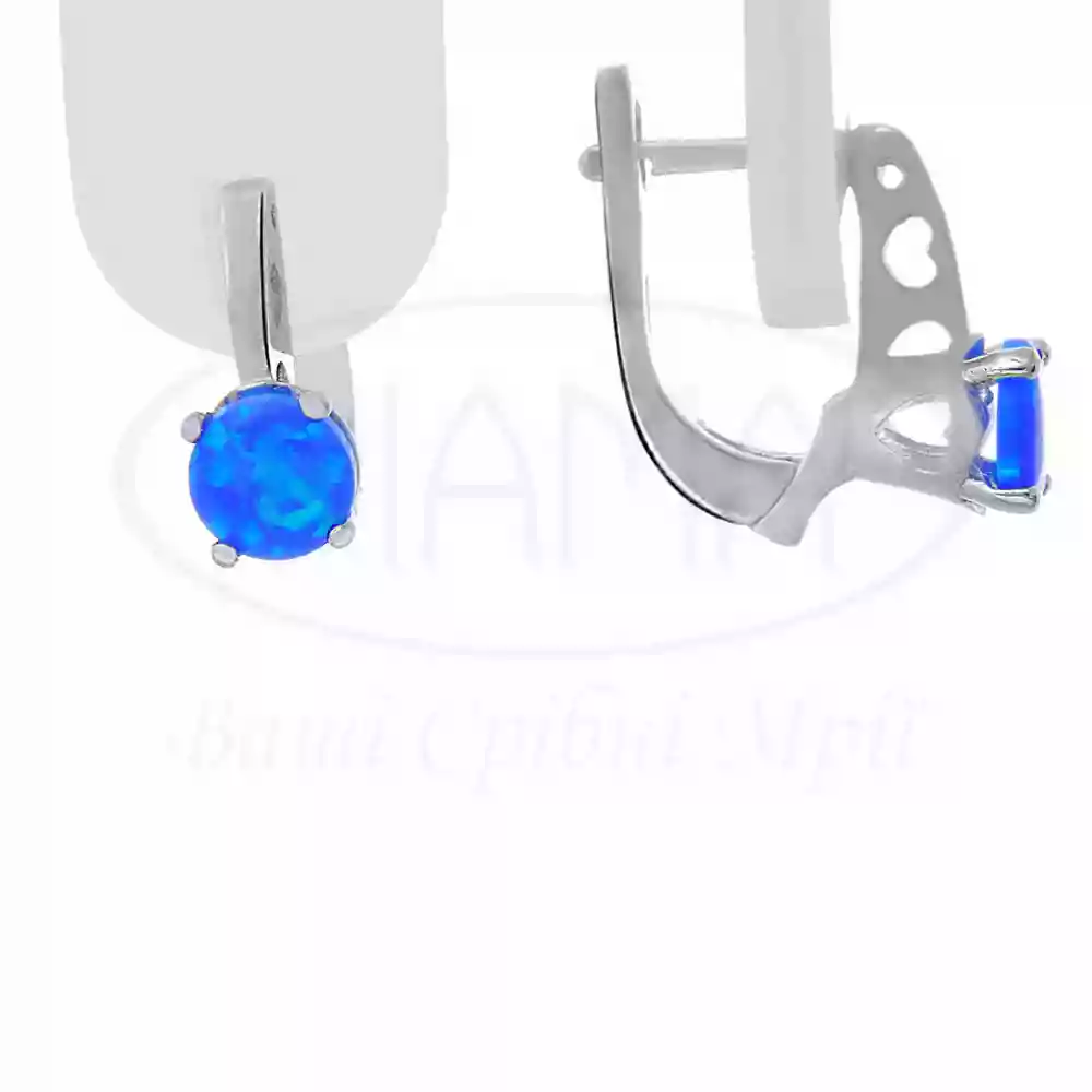 Срібні сережки з Опалом фото 1