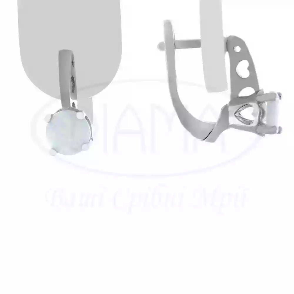 Срібні сережки з Опалом фото 1