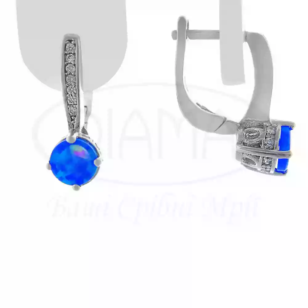 Срібні сережки з Опалом фото 1