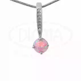 Срібна підвіска з Опалом