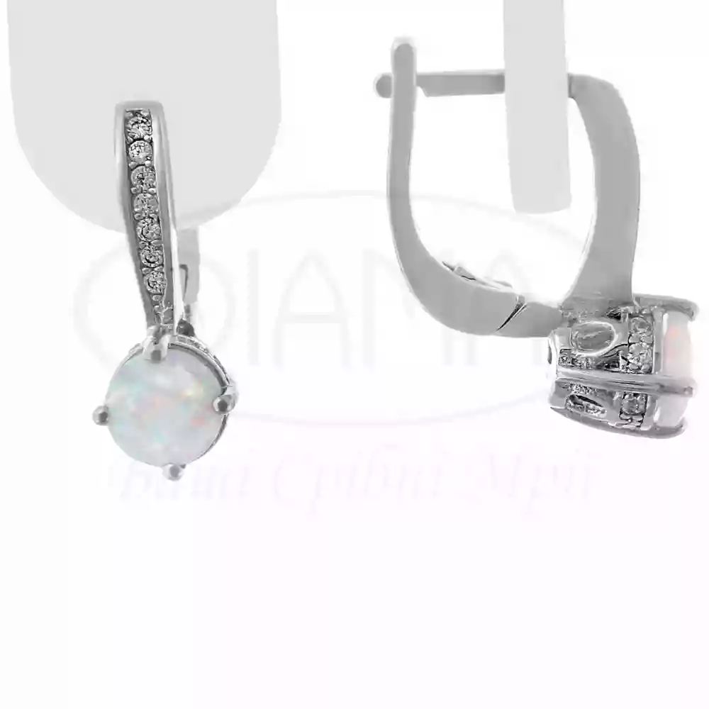 Срібні сережки з Опалом фото 1