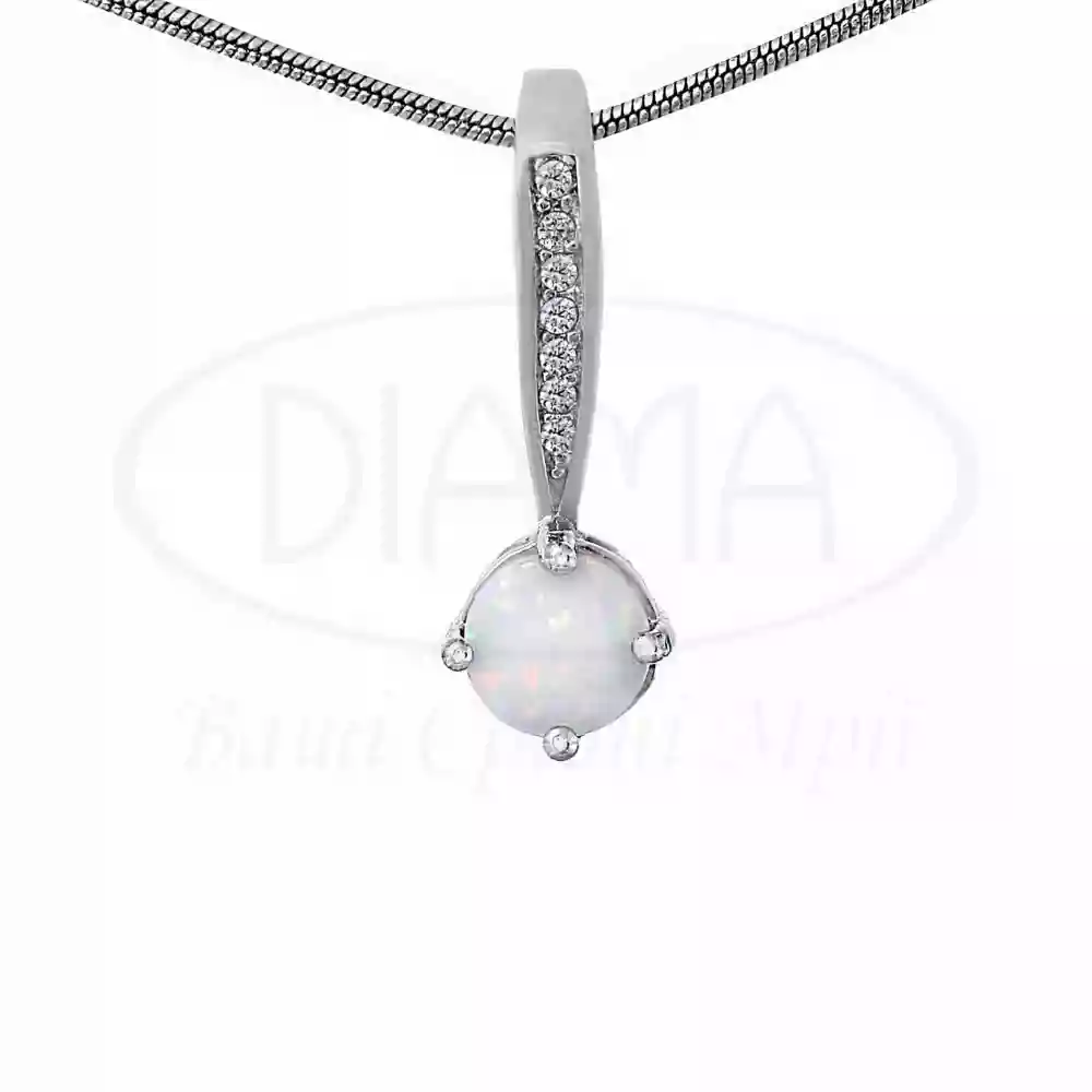 Срібна підвіска з Опалом фото 1