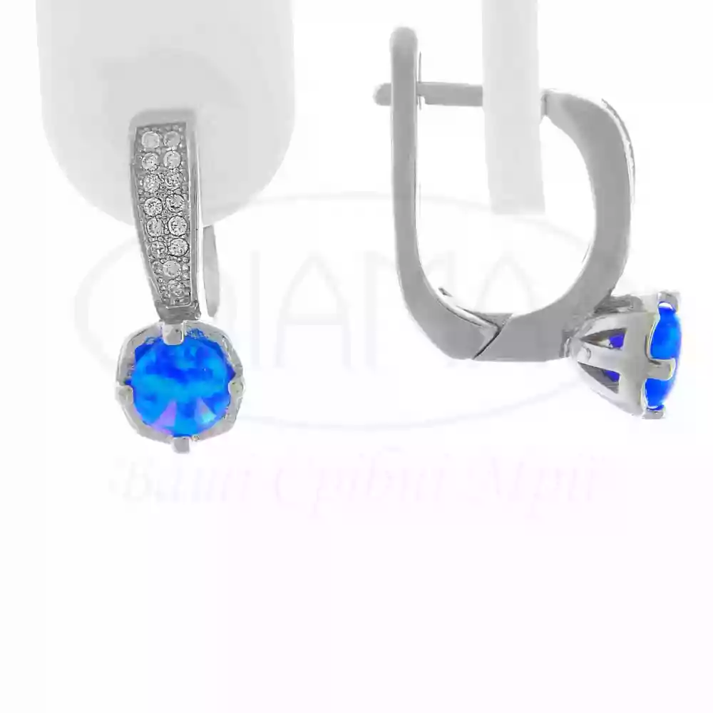 Срібні сережки з Опалом фото 1